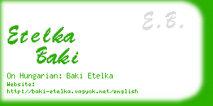 etelka baki business card